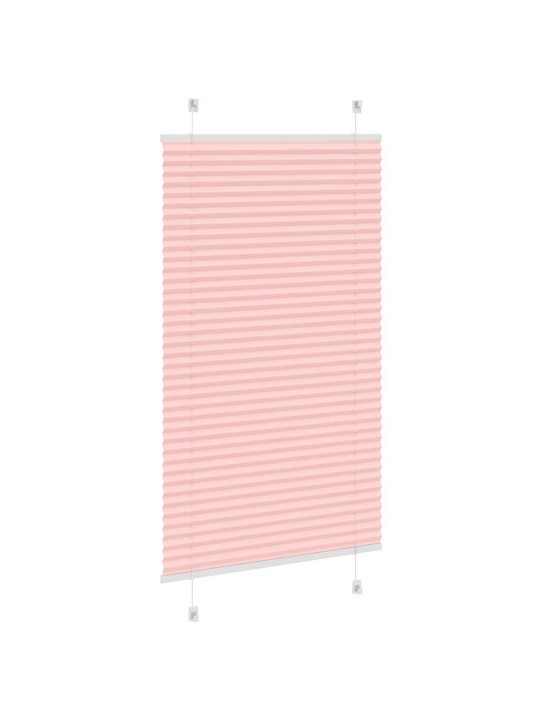 Plisovaná roleta růžová 75x100 cm šířka látky 74,4 cm polyester