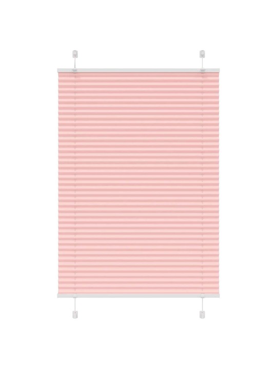 Plisovaná roleta růžová 85x100 cm šířka látky 84,4 cm polyester