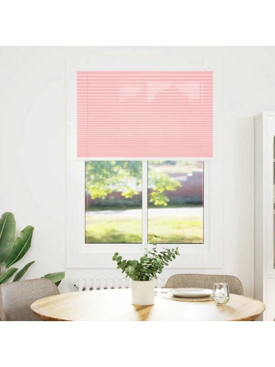Plisovaná roleta růžová 90x100 cm šířka látky 89,4 cm polyester