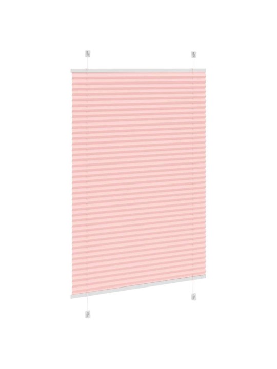 Plisovaná roleta růžová 100x100cm šířka látky 99,4 cm polyester