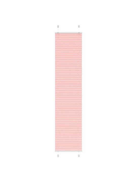 Plisovaná roleta růžová 40x200 cm šířka látky 39,4 cm polyester