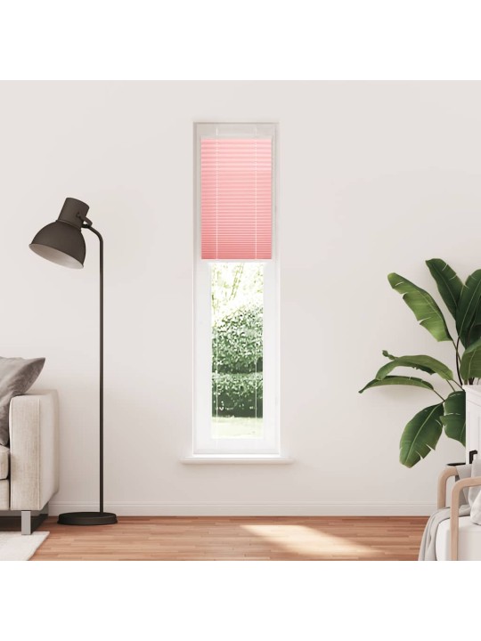 Plisovaná roleta růžová 40x200 cm šířka látky 39,4 cm polyester