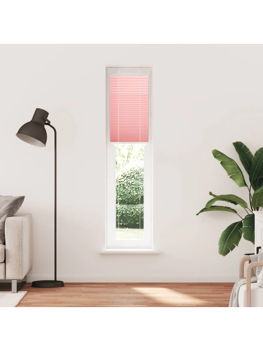 Plisovaná roleta růžová 40x200 cm šířka látky 39,4 cm polyester