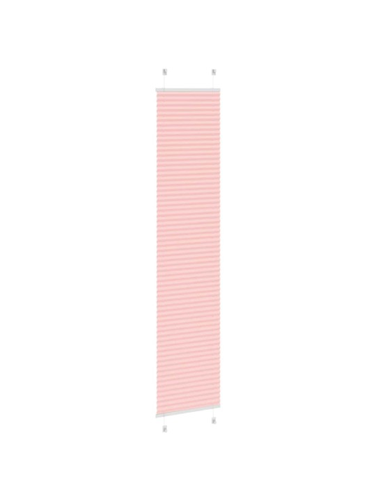 Plisovaná roleta růžová 40x200 cm šířka látky 39,4 cm polyester