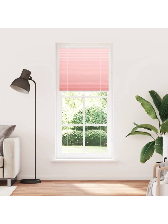 Plisovaná roleta růžová 85x200 cm šířka látky 84,4 cm polyester