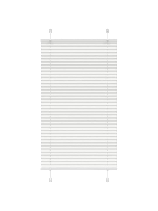 Plisovaná roleta bílá 70x100 cm šířka látky 69,4 cm polyester