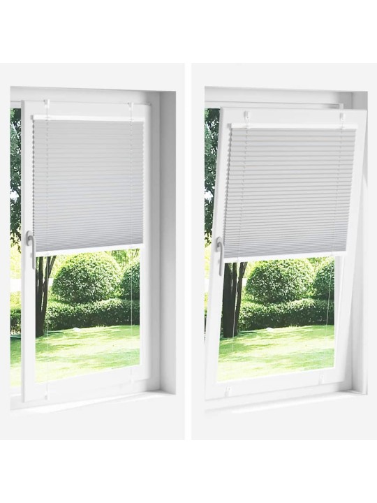 Plisovaná roleta bílá 70x100 cm šířka látky 69,4 cm polyester