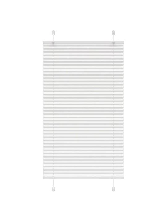 Plisovaná roleta bílá 80x100 cm šířka látky 79,4 cm polyester