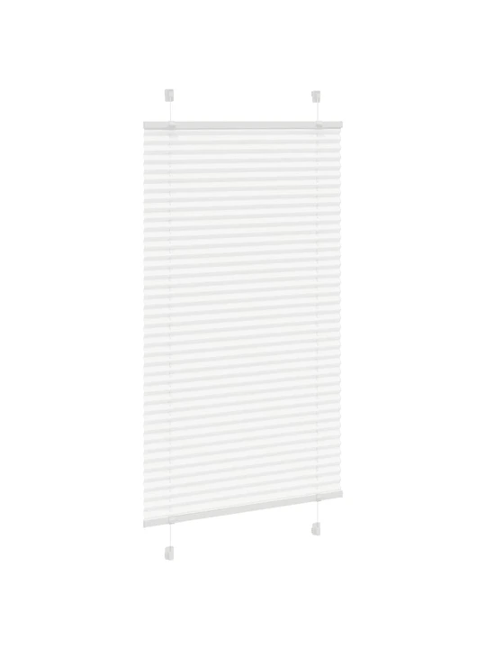 Plisovaná roleta bílá 80x100 cm šířka látky 79,4 cm polyester