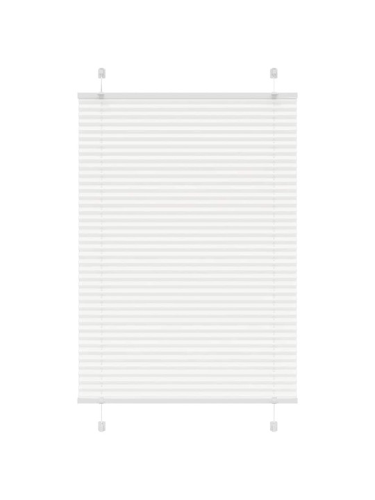 Plisovaná roleta bílá 85x100 cm šířka látky 84,4 cm polyester