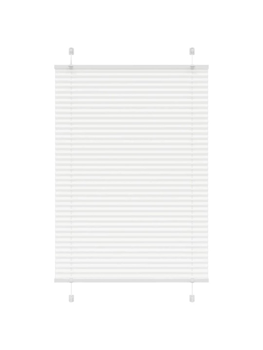 Plisovaná roleta bílá 85x150 cm šířka látky 84,4 cm polyester