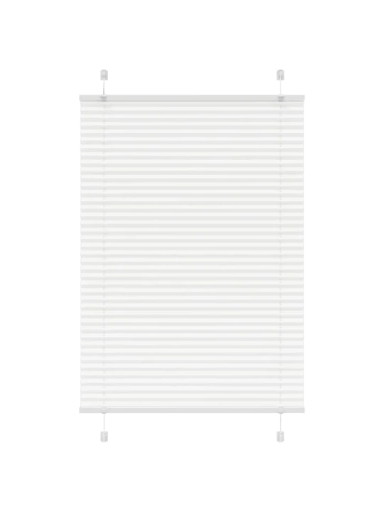 Plisovaná roleta bílá 85x150 cm šířka látky 84,4 cm polyester