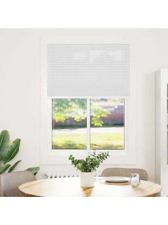 Plisovaná roleta bílá 85x150 cm šířka látky 84,4 cm polyester