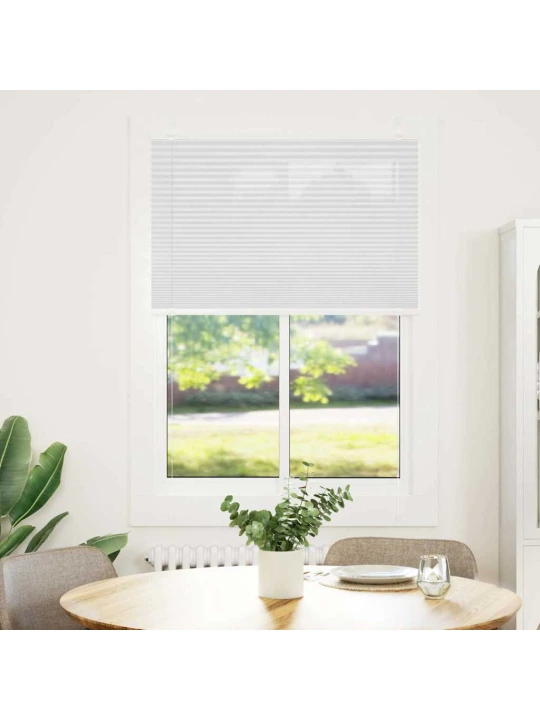 Plisovaná roleta bílá 85x150 cm šířka látky 84,4 cm polyester