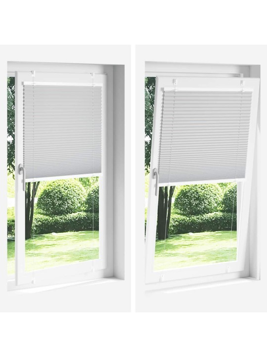 Plisovaná roleta bílá 95x200 cm šířka látky 94,4 cm polyester