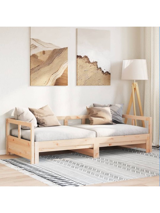 Válenda bez matrace 80 x 200 cm masivní borovice