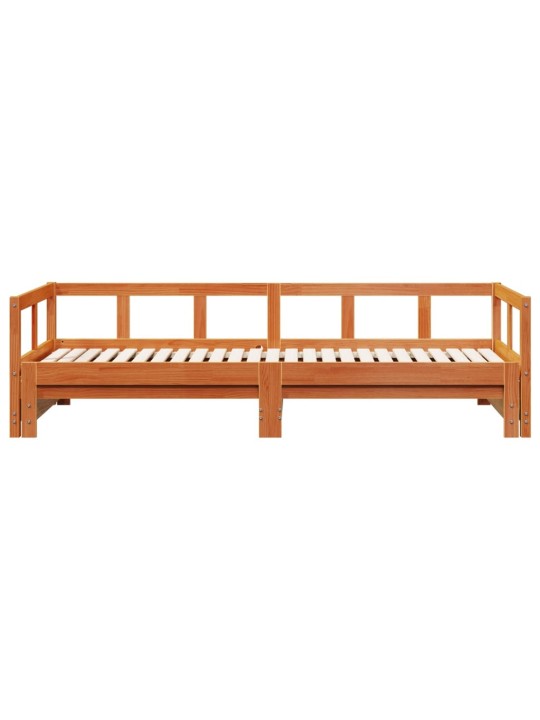 Válenda bez matrace voskově hnědá 80 x 200 cm masivní borovice