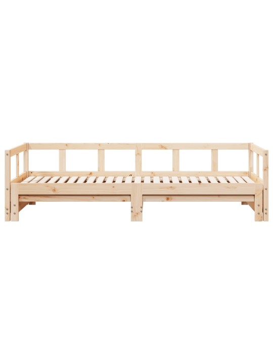 Válenda bez matrace 90 x 190 cm masivní borovice