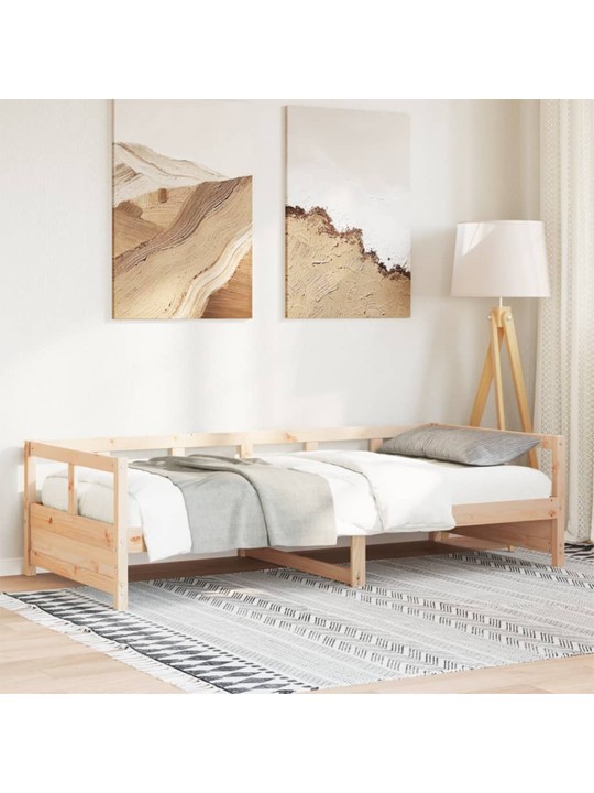 Válenda přírodní 90 x 190 cm masivní borové dřevo