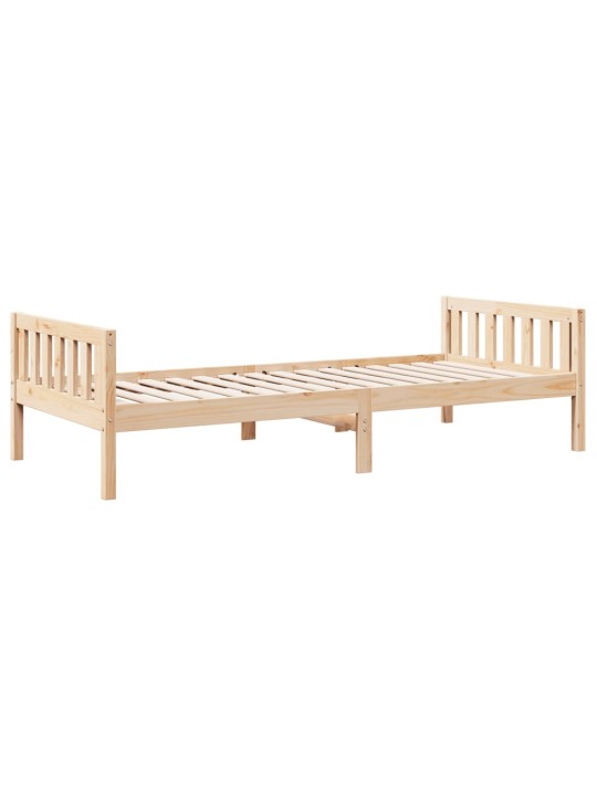 Dětská postel bez matrace 80 x 200 cm masivní borové dřevo