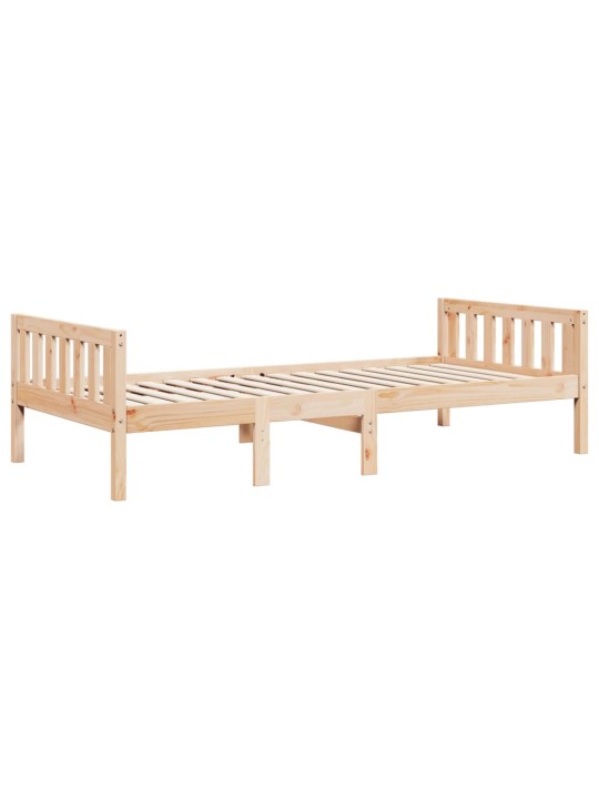 Dětská postel bez matrace 90 x 200 cm masivní borové dřevo