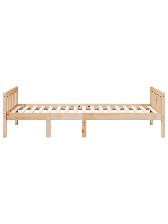 Dětská postel bez matrace 90 x 190 cm masivní borové dřevo