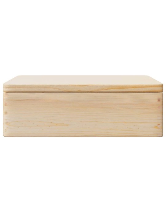 Dřevěná box s víkem 40x30x13 cm masivní borové dřevo