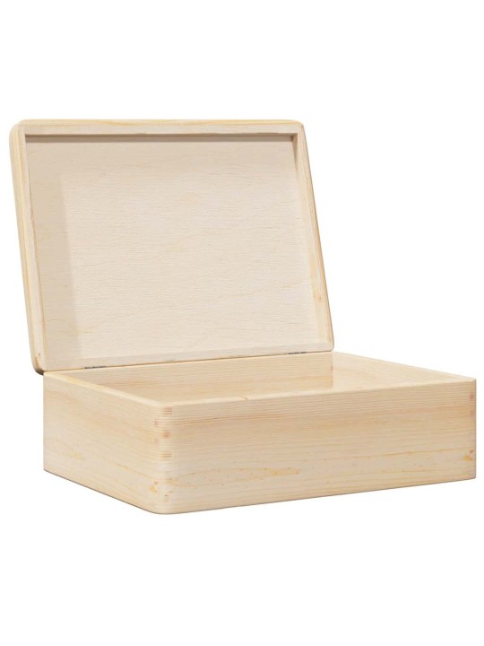 Dřevěná box s víkem 40x30x13 cm masivní borové dřevo