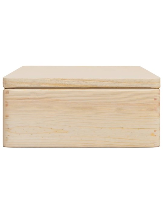 Dřevěná box s víkem 40x30x13 cm masivní borové dřevo