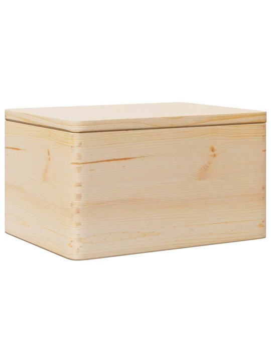 Dřevěná box s víkem 40x30x23 cm masivní borové dřevo
