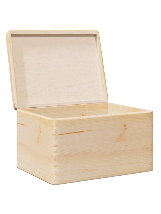 Dřevěná box s víkem 40x30x23 cm masivní borové dřevo