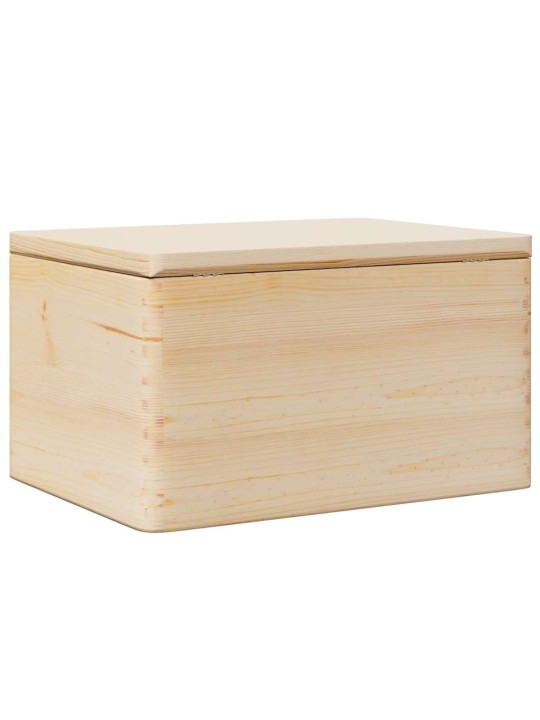Dřevěná box s víkem 40x30x23 cm masivní borové dřevo