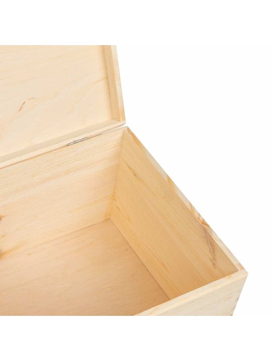 Dřevěná box s víkem 40x30x23 cm masivní borové dřevo