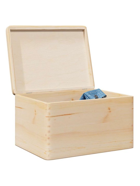 Dřevěná box s víkem 40x30x23 cm masivní borové dřevo