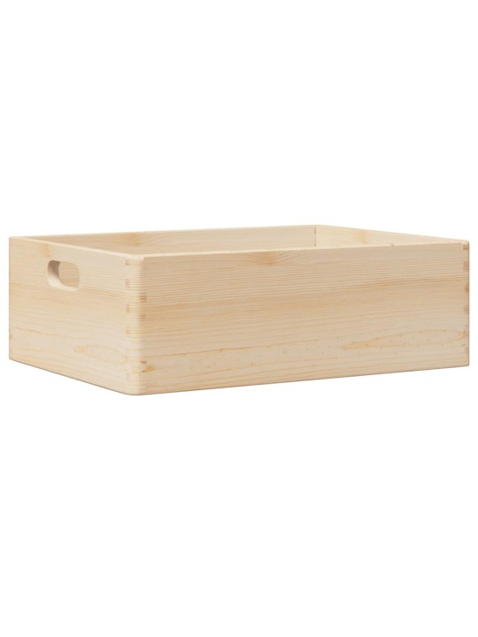 Dřevěná box s úchytkami 40x30x13 cm masivní borové dřevo