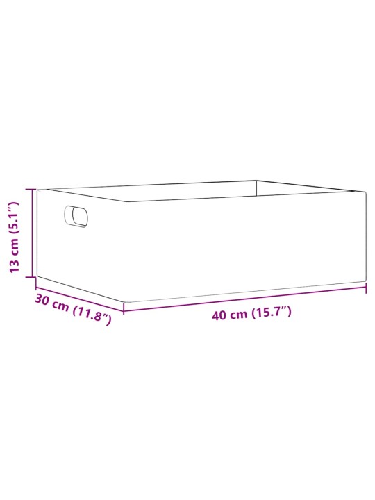Dřevěná box s úchytkami 40x30x13 cm masivní borové dřevo