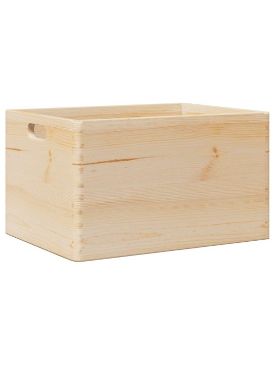 Dřevěná box s úchytkami 40x30x23 cm masivní borové dřevo