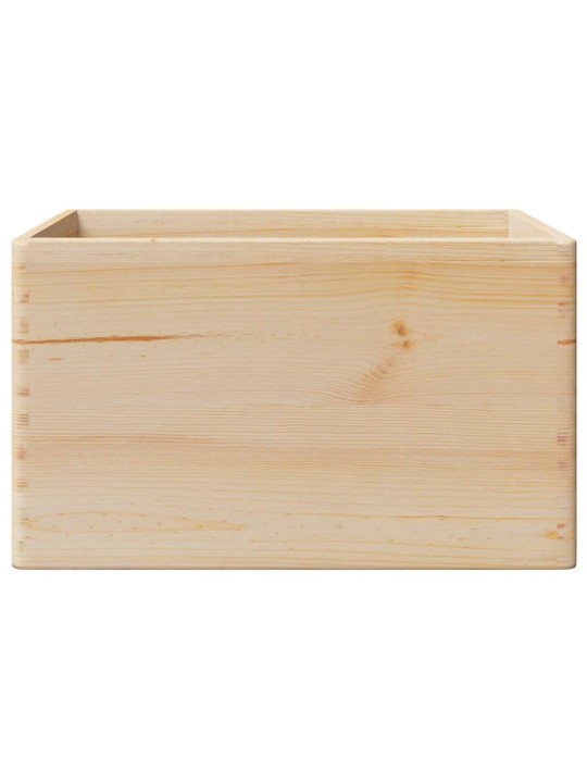 Dřevěná box s úchytkami 40x30x23 cm masivní borové dřevo