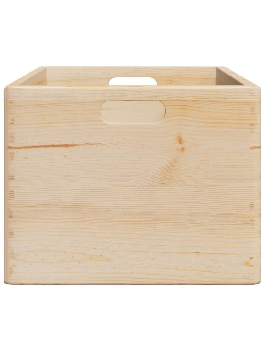 Dřevěná box s úchytkami 40x30x23 cm masivní borové dřevo