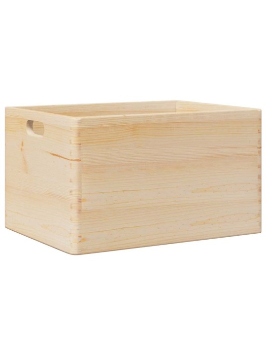 Dřevěná box s úchytkami 40x30x23 cm masivní borové dřevo