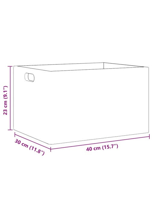 Dřevěná box s úchytkami 40x30x23 cm masivní borové dřevo