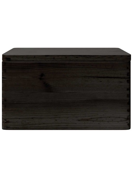 Dřevěná box s víkem a držadly 40x30x23 cm masivní borové dřevo
