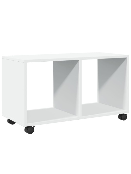 Skříňka na kolečkách bílá 72 x 33 x 42,5 cm kompozitní dřevo