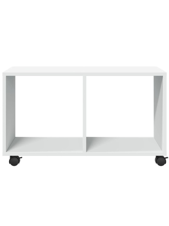 Skříňka na kolečkách bílá 72 x 33 x 42,5 cm kompozitní dřevo