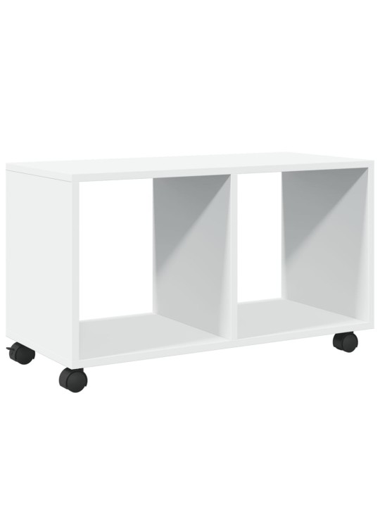 Skříňka na kolečkách bílá 72 x 33 x 42,5 cm kompozitní dřevo