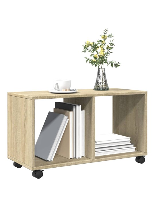 Skříňka na kolečkách dub sonoma 72x33x42,5 cm kompozitní dřevo
