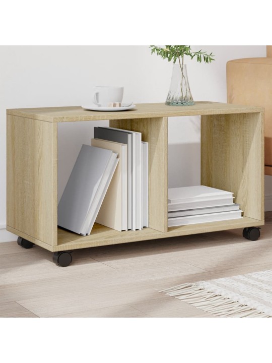 Skříňka na kolečkách dub sonoma 72x33x42,5 cm kompozitní dřevo
