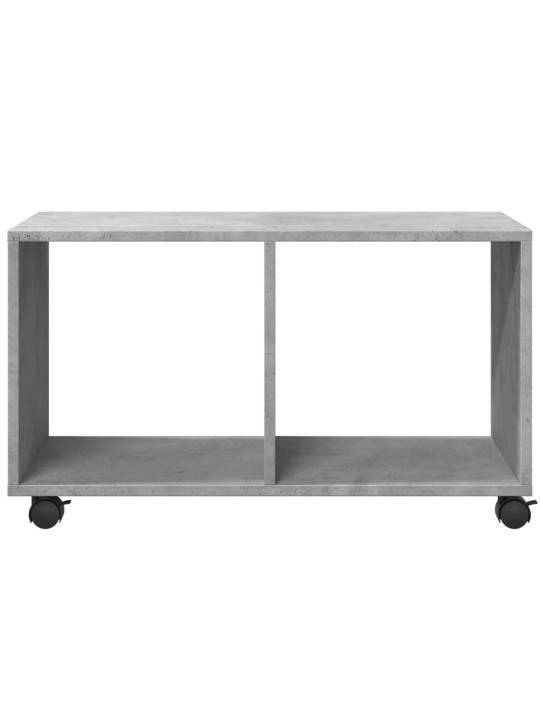Skříňka na kolečkách betonově šedá 72x33x42,5 cm kompozit
