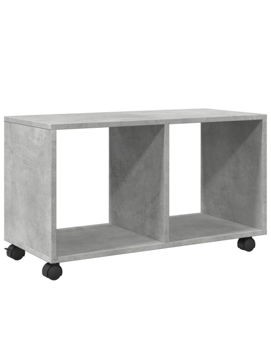 Skříňka na kolečkách betonově šedá 72x33x42,5 cm kompozit