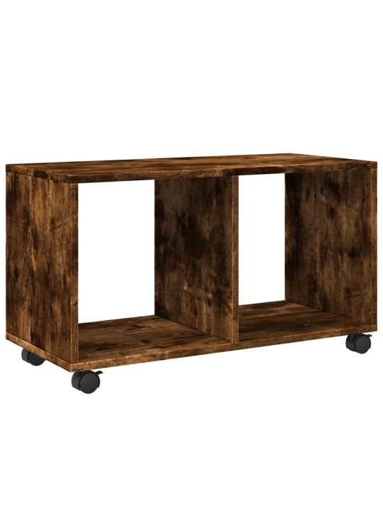 Skříňka na kolečkách kouřový dub 72x33x42,5 cm kompozitní dřevo